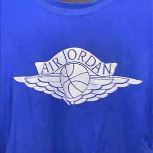 air jordan blue shirt MENS